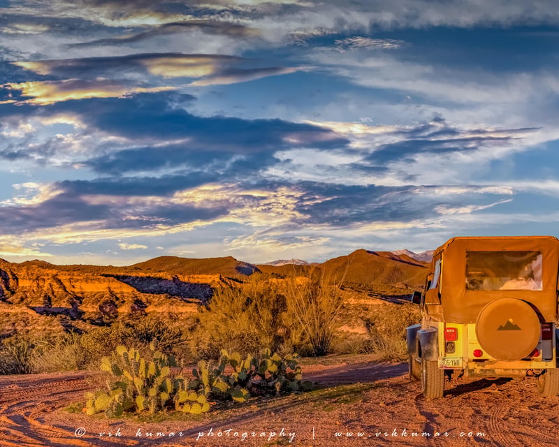 Sunset Sonoran Desert Jeep Tour in Tonto National Forest