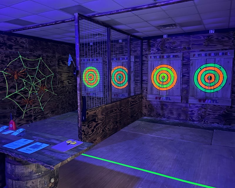 Glow Axe Throwing in Speedway