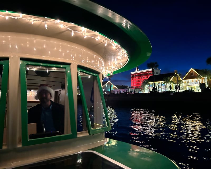 Private Nights of Lights Boat Tour in St. Augustine