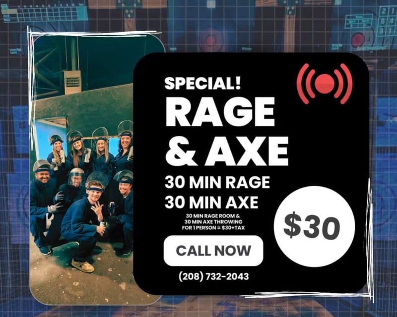 Axe Throwing & Rage Room Combo in Twin Falls