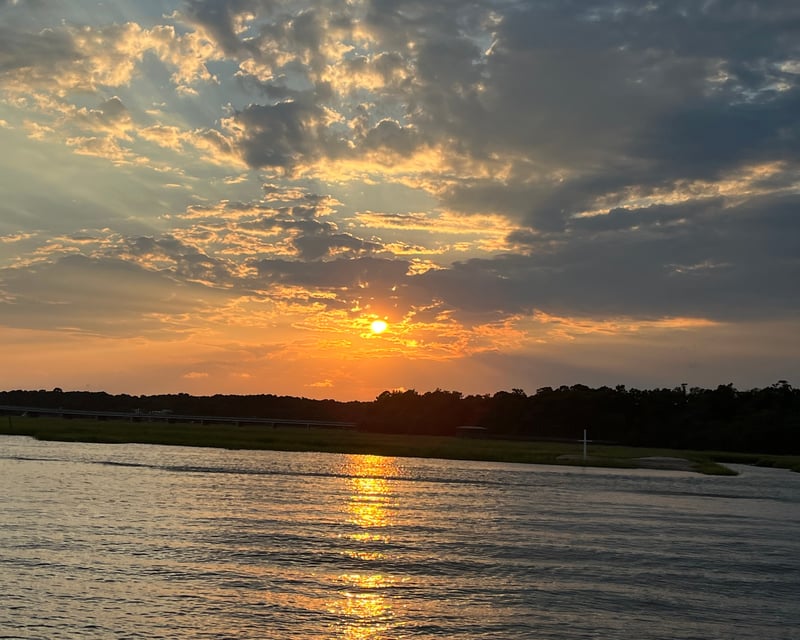 Sunset Dolphin Cruise on Broad Creek