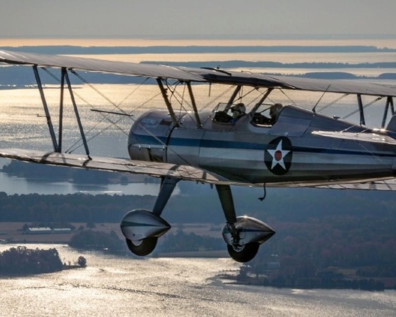 Open-Cockpit WWII Biplane Ride in Easton, MD