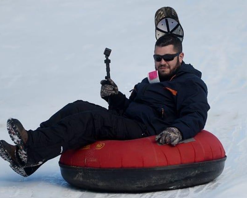 Family Snow Tubing with Magic Carpet in Mars Hill, NC