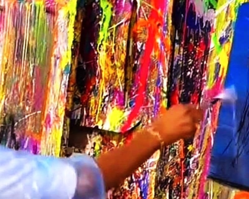 Wednesday Splatter Painting Session in Atlanta