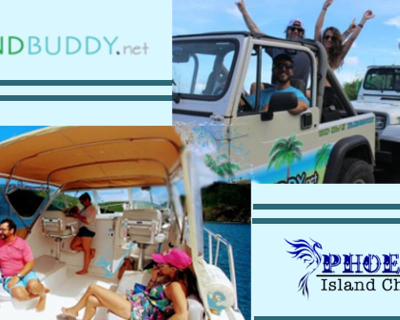 Private Full-Day Jeep & Snorkel Boat Tour in St. Thomas