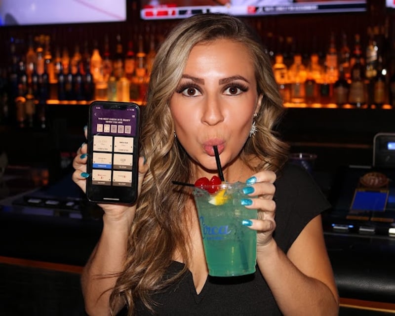 Self-Guided Fremont Street Bar Crawl with Poker Game