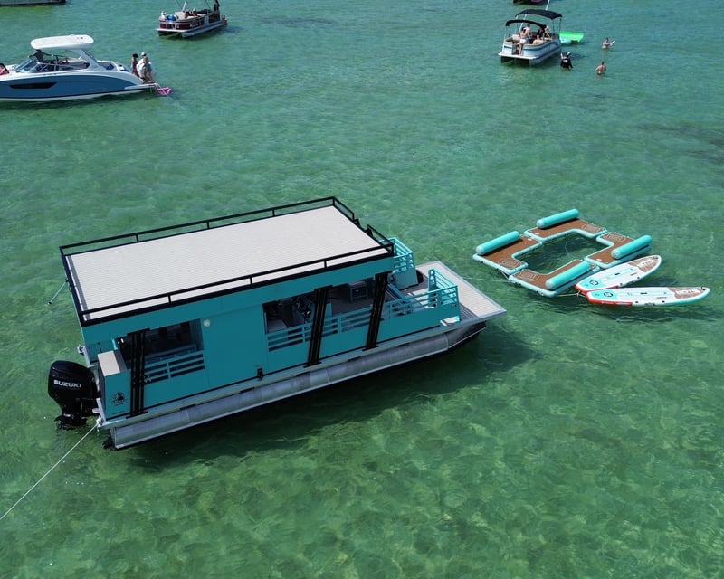 Private Luxury Pontoon to Crab Island for Up to 18