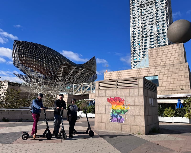 Guided Electric Scooter Tour of Barcelona Highlights