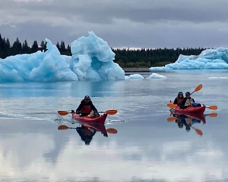 Guided Bear Glacier Heli-Kayak Tour