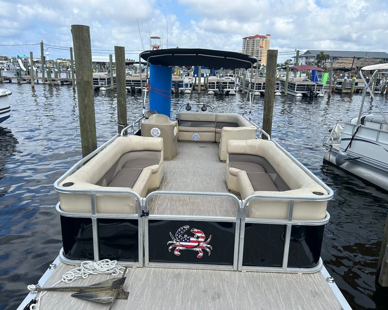Pontoon Boat Rental in Crab Island