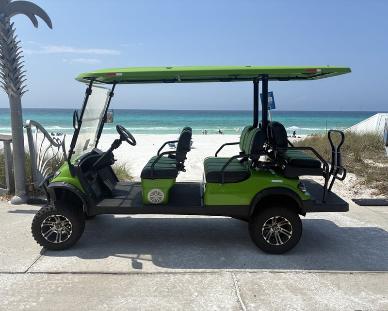 Lifted Electric Golf Cart Rental in Destin