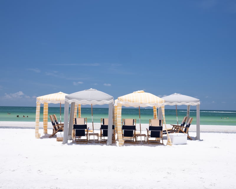 One-Day Beach Cabana Rental in Holmes Beach