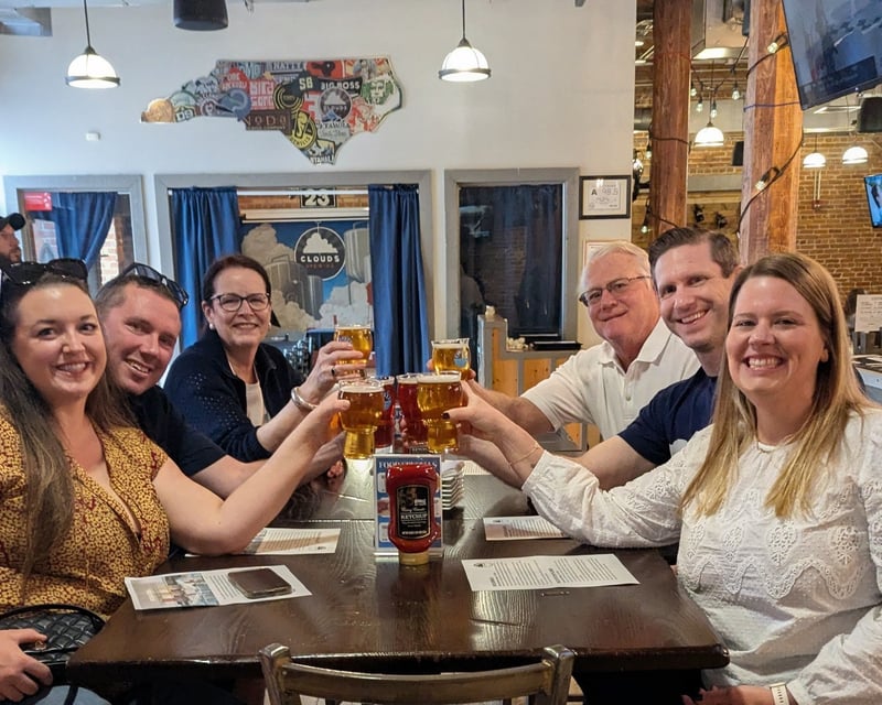 3-Brewery Walking Tour with Food Pairings in Durham