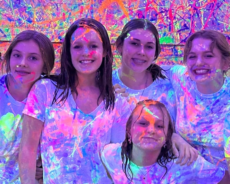 Neon Splatter Painting Experience in Norman