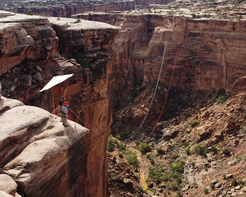Guided Desert Rope Swing in Moab