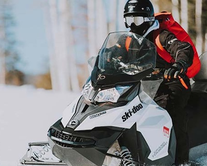 Self-Guided Snowmobile Rental in West Yellowstone