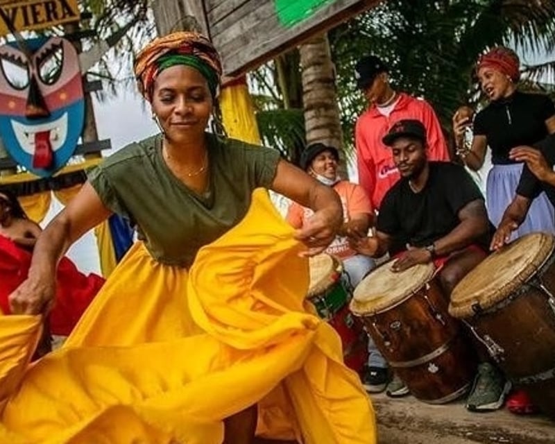 Loíza Bomba Dance Class With Live Drums