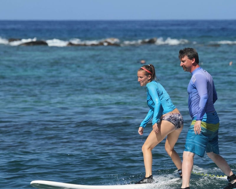 Beginner Surf Lesson in Waikiki with Lifeguard Instructors