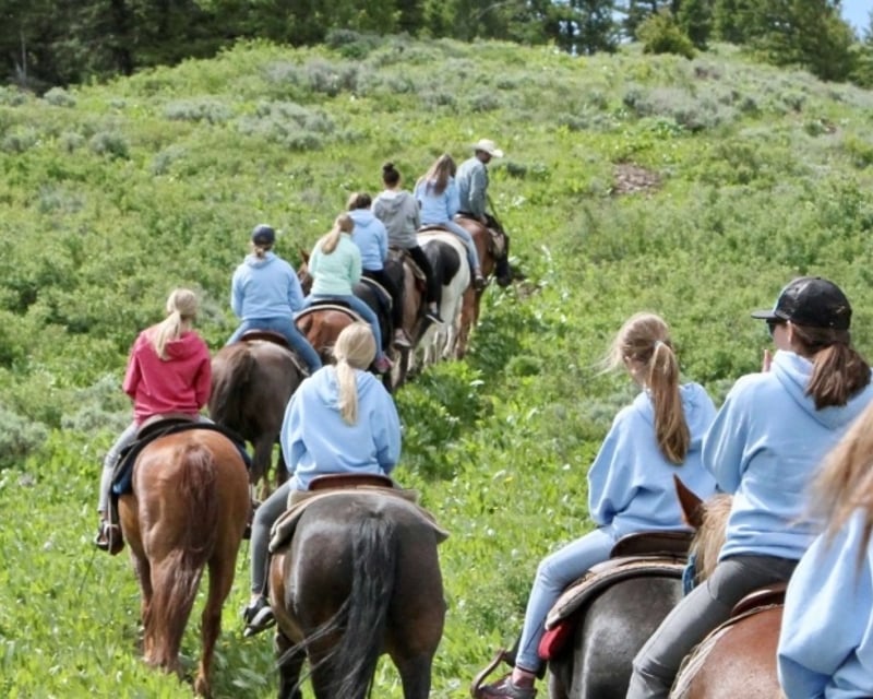 Guided Horseback Fishing Ride in Jackson Hole
