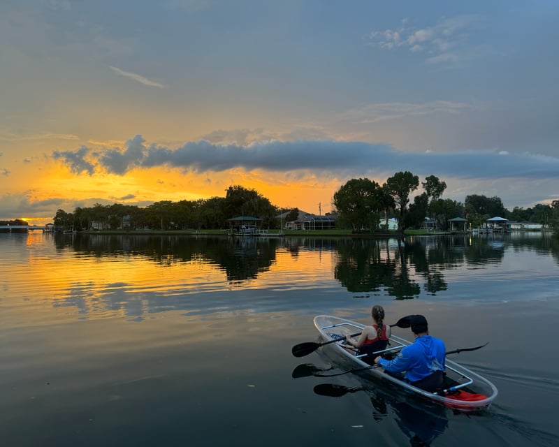 Paddle a Clear Kayak Sunset & Glow Tour in Crystal River
