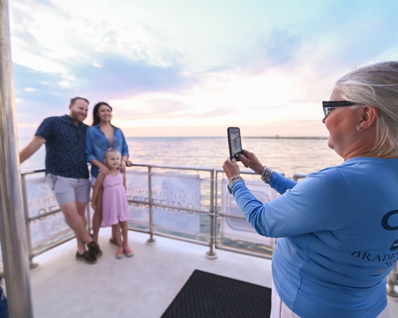 Cruise Sarasota Bay on a Private Sunset Dolphin Tour