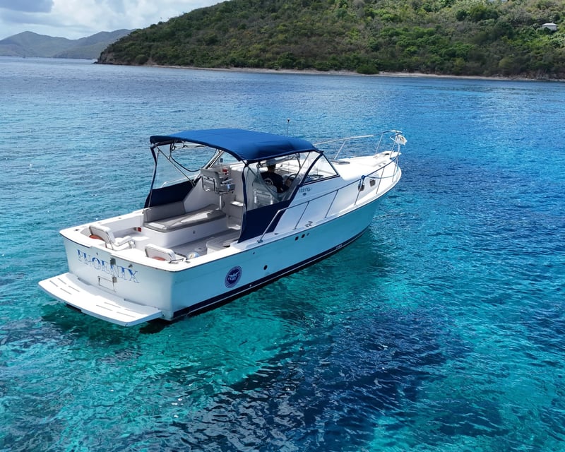 Private Half-Day 30' Yacht Snorkel Charter in St. Thomas
