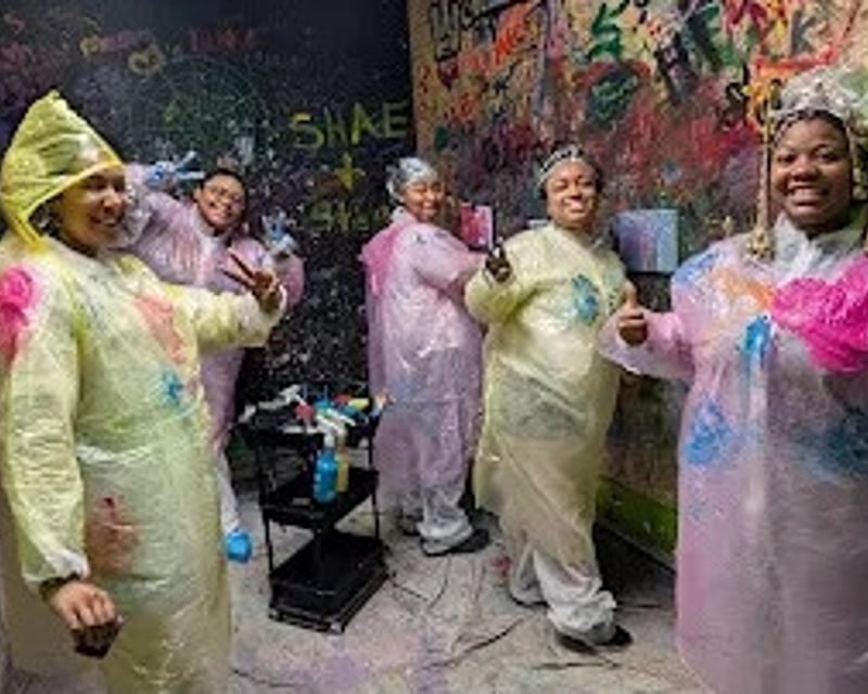 Neon Paint Splatter Party in Pearland