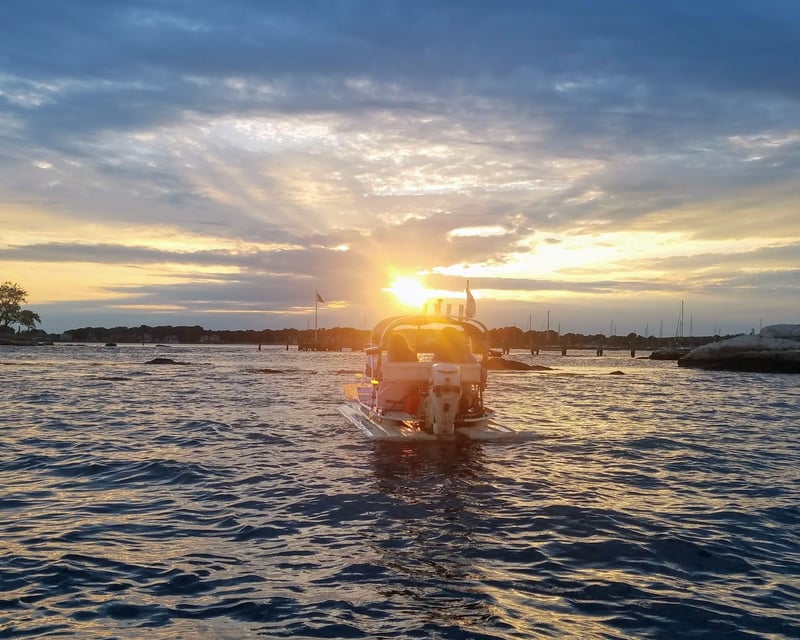 Drive Your Own Boat on a 3-Hour Mystic River Tour