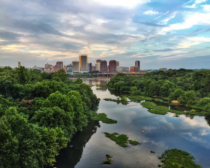 Hike the James River Park System in Richmond