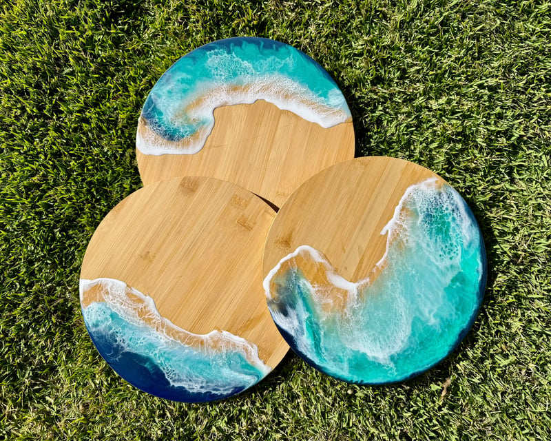 Create an Epoxy Resin Tray Table or Lazy Susan in Paia