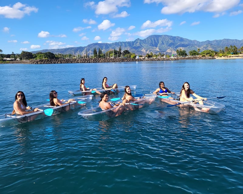 Clear Bottom Kayak Tour in Haleiwa, Oahu