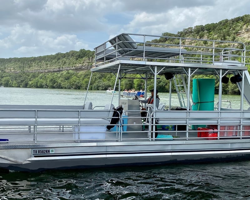 Private Lake Austin Double-Decker Party Boat with Slide