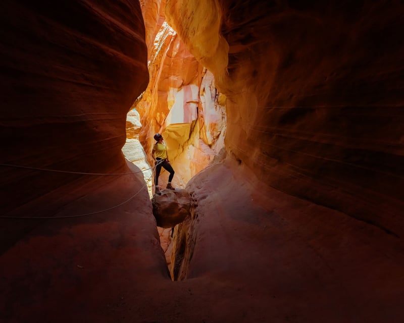 Slot Canyon Rappelling & UTV Tour in East Zion