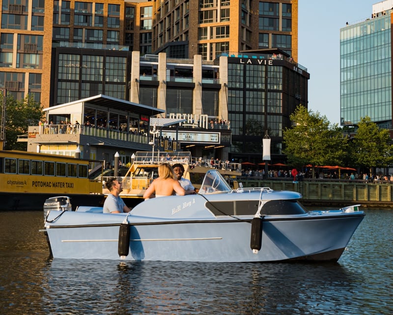 Self-Drive Electric Retro Boat Rental at The Wharf DC