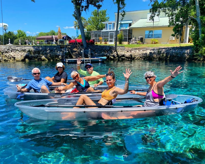 Private Clear Kayak Tour Three Sisters Springs