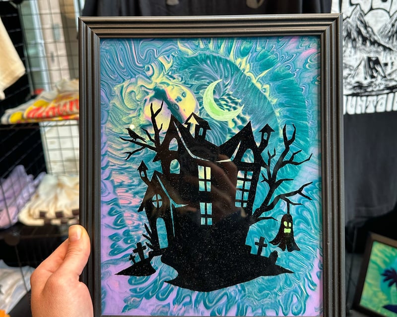 Glass Painting & Resin Mosaic Frame Class in Arlington, TX
