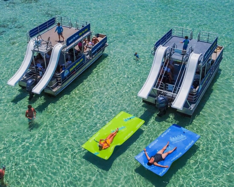 Double-Decker Pontoon Charter in Destin with Slides