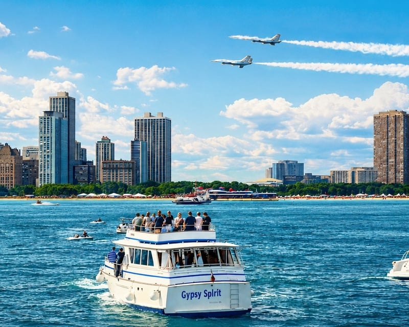 Private Chicago Skyline Yacht Charter from Navy Pier