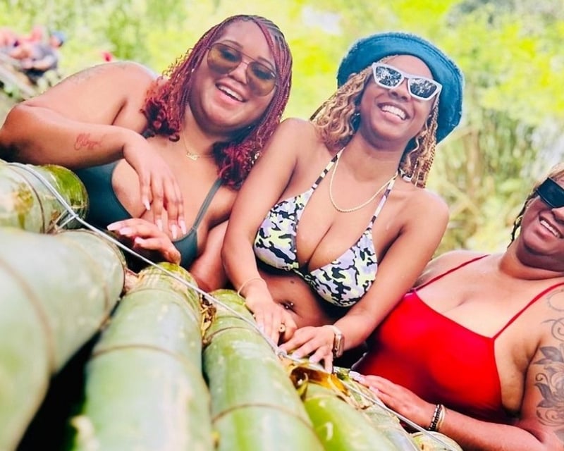 Great River Bamboo Rafting With Limestone Foot Massage