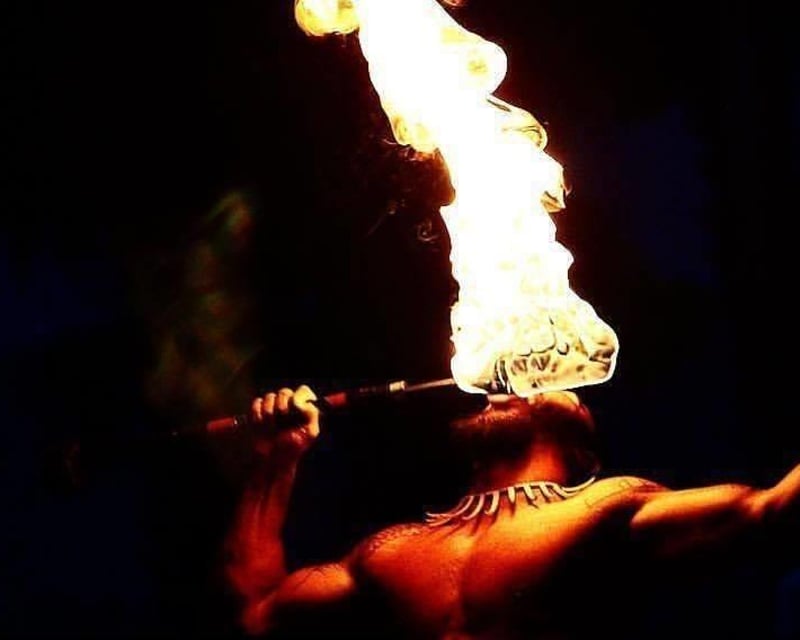 Enjoy a Fire Luau Dinner Show in Myrtle Beach