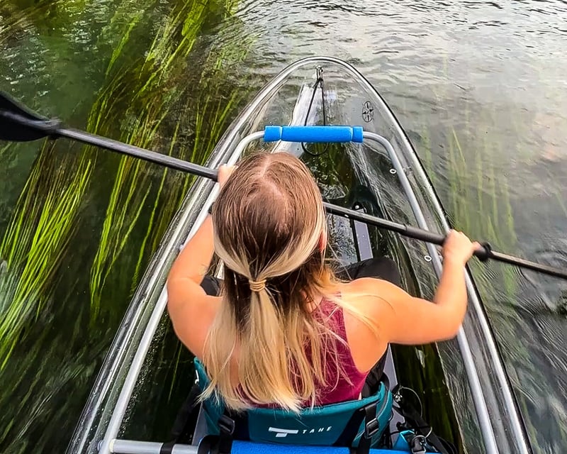 Guided Clear Kayak River Tour in San Marcos
