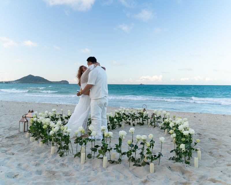 Custom Floral Proposal in Honolulu