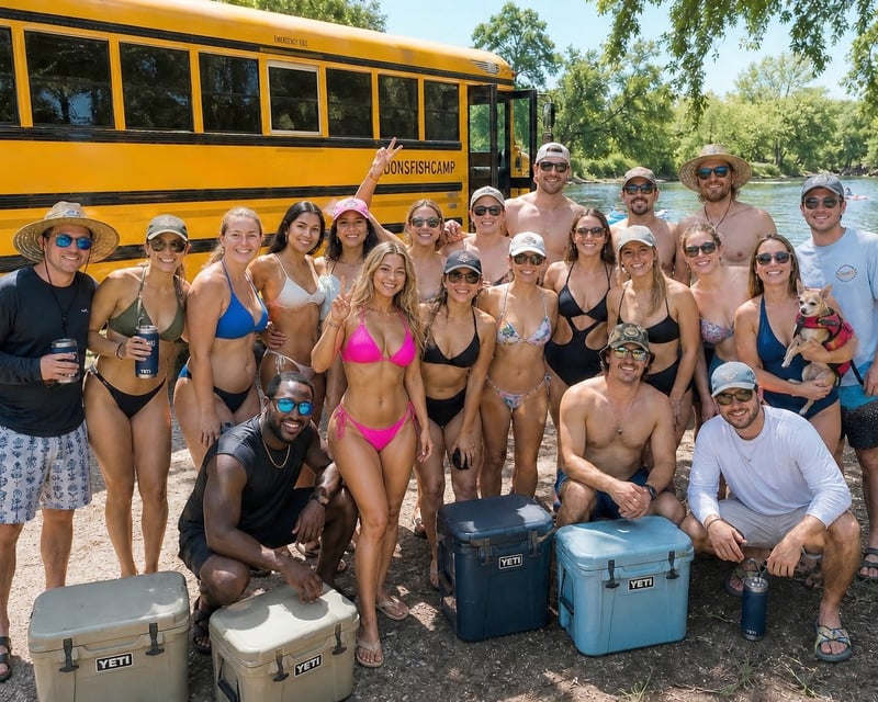 San Marcos River Tubing with Private Group Shuttle
