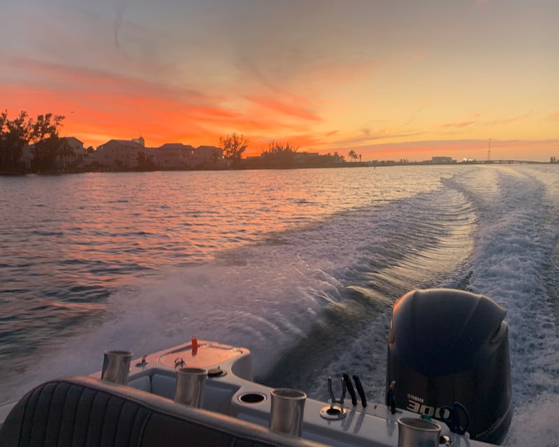 Cruise at Sunset From Mac's Place