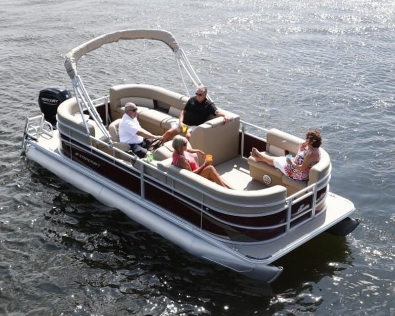 24' Pontoon Boat Rental in Corolla