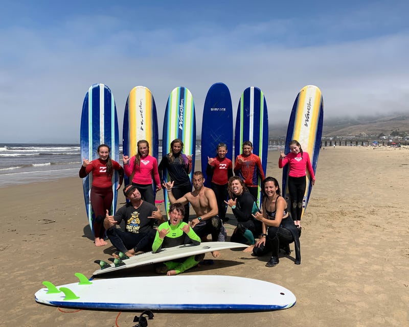 Beginner Group Surf Lesson in Pismo Beach