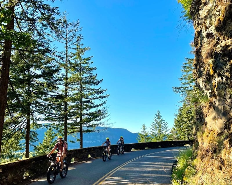 Full-Day Multnomah Falls E-Bike Waterfall Tour