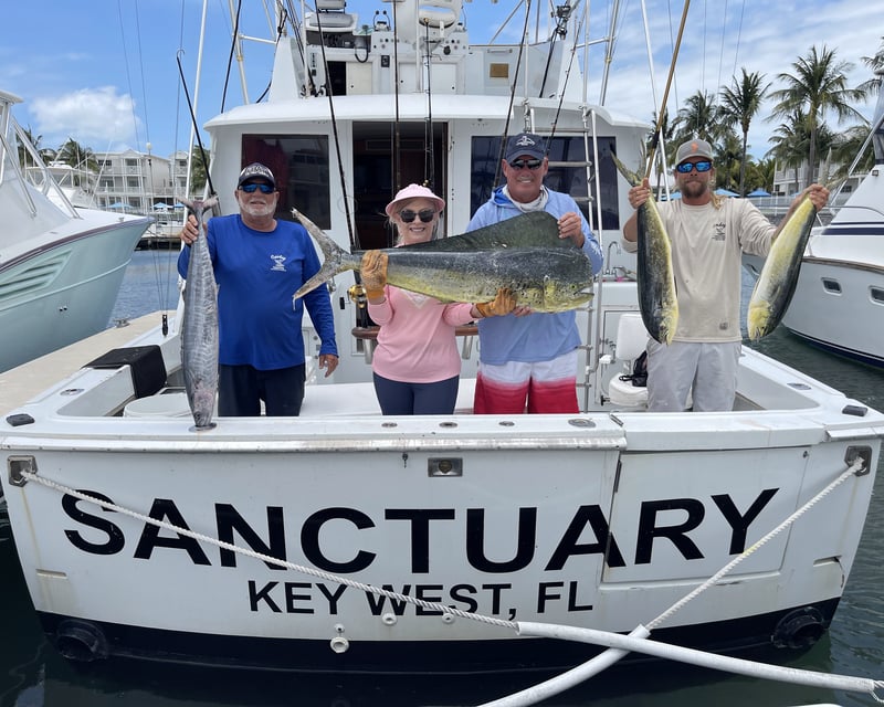 Private Key West Deep Sea Fishing Charter on 47' Hatteras