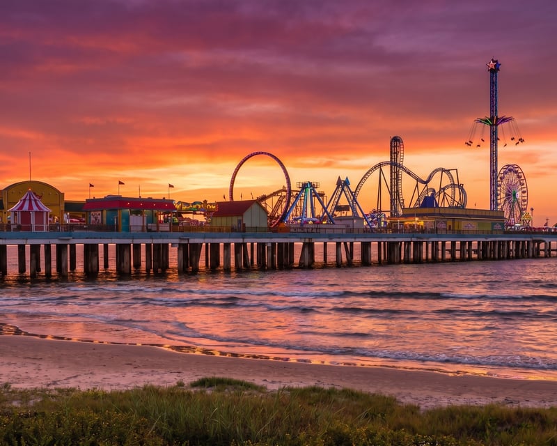 Galveston Seawall Sunset History Walking Tour