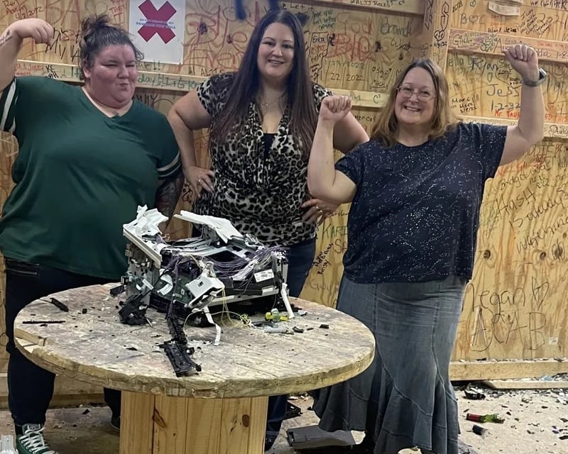 Group Rage Room Smash Session in Kent, Ohio